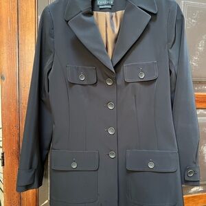 Zenobia Women's Elegant Black Suit Jacket